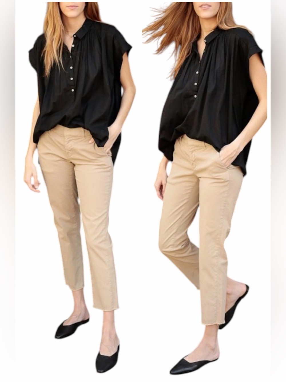 NILI LOTAN East Hampton Ankle-Crop Pants Beige Size 6